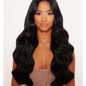 Lullabellz 22 inches black synthetic hair extensions